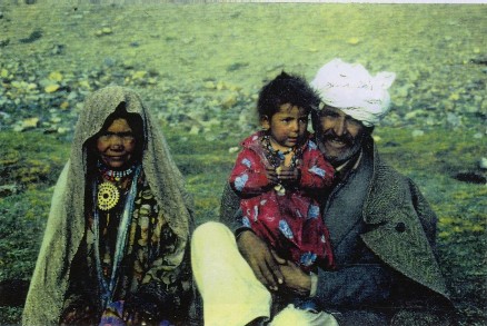 famille de nomades Tadjik, à Boroghil